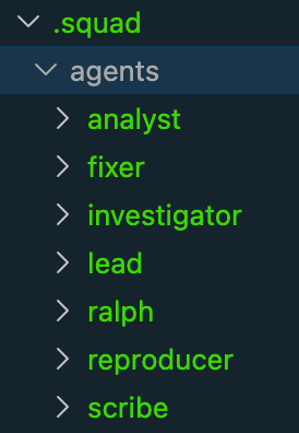 Squad agent directory structure